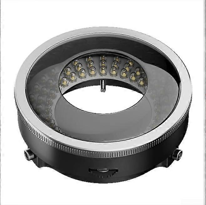 Microscope Ring Light with 96 Brightness LEDs and 360° Adjustable Polarizer for Metal Samples