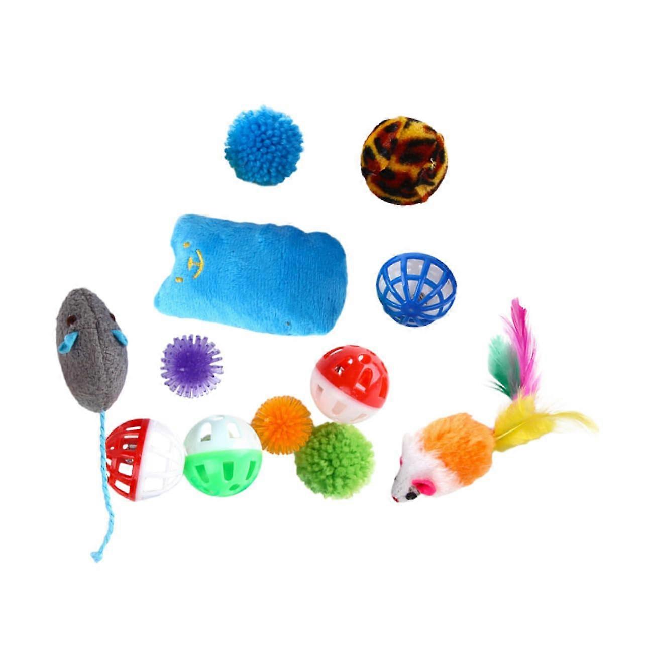 Cat Teaser Toy Set, Durable Interactive Plaything for Indoor Cats, Safe Materials for Exercise and Fun