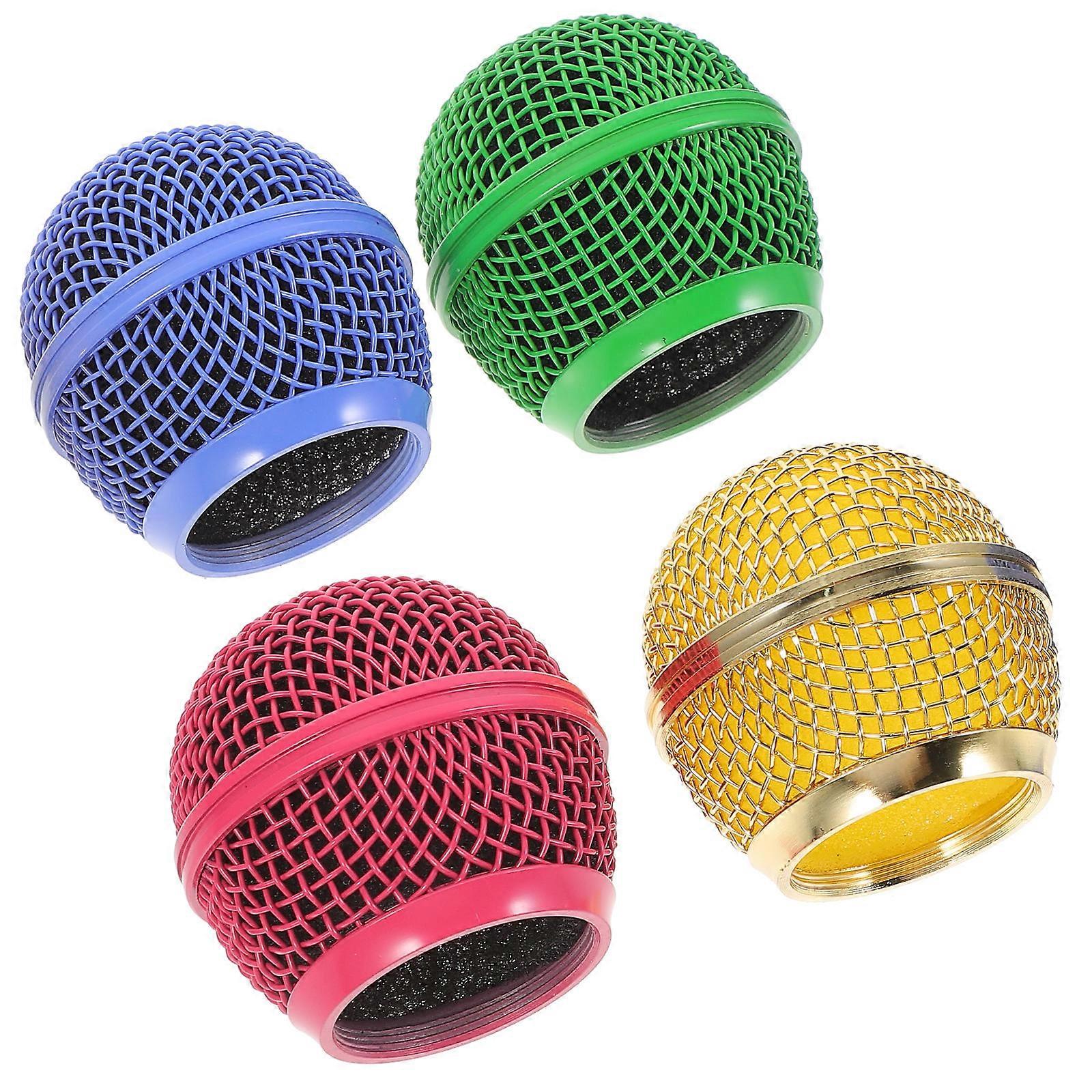 Microphone Metal Grill Head Replacement for 20Pcs Mic Mesh Cover