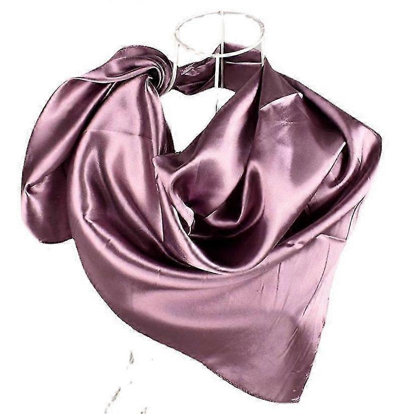 35 "Elegante große Seide Touch Solid Satin Square Schal Wrap