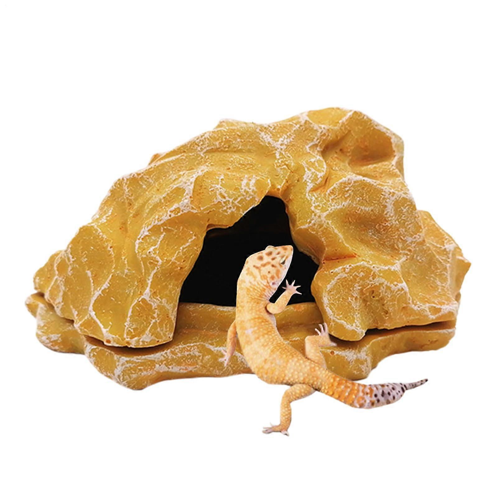 Naturalistic Resin Reptile Hide and Cave for Terrariums, Ball Python, Turtle, Amphibians, Fish