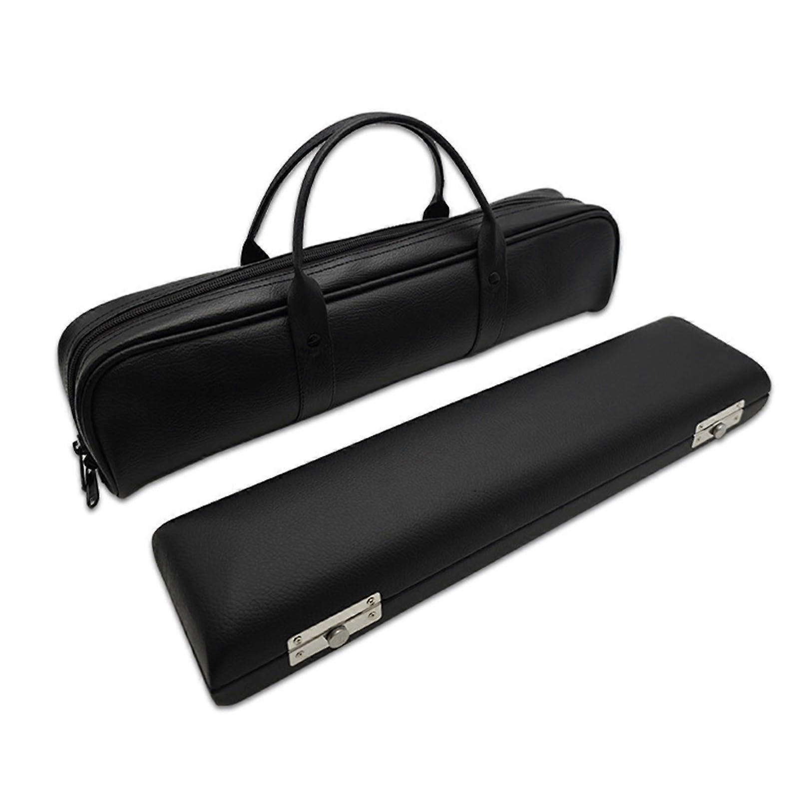 17 Hole Flute Case with Padded Protection, Durable PU Leather Flute Bag for Secure Storage