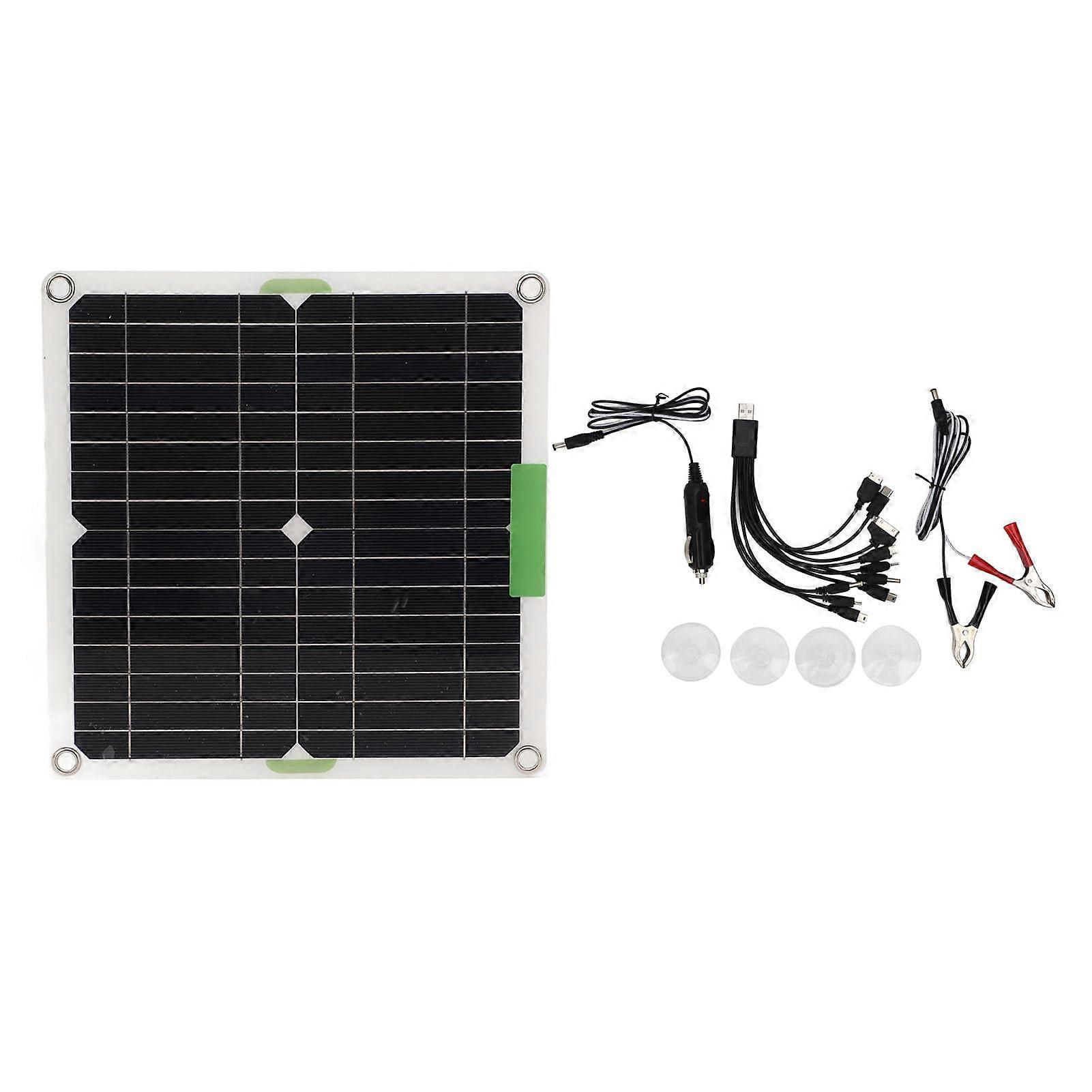 200W 12V Portable Solar Panel Monocrystalline Foldable  Efficiency for Camping RV Boat