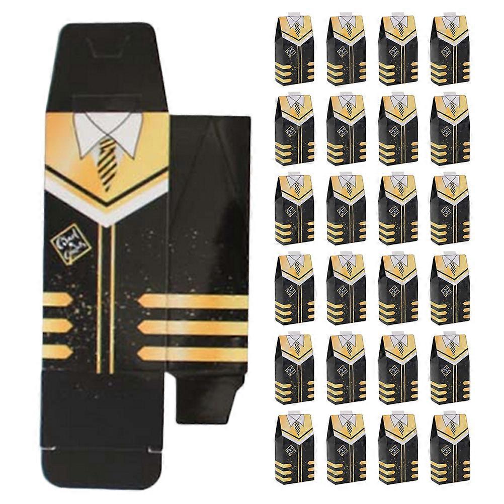 Graduation Candy Box Paper Candy Boxes for Storage 25Pcs Black Graduation Gift