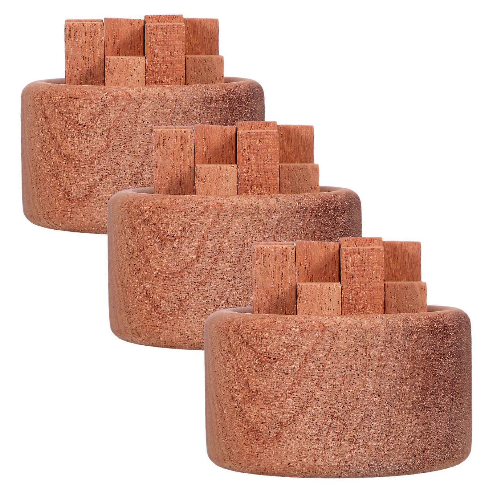 Wood Essential Oil Diffuser for Office 3Pcs Portable Aromatherapy Spreaders