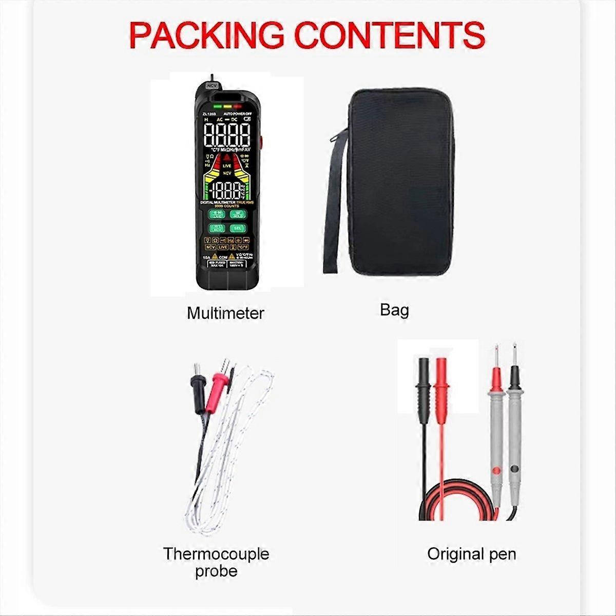 ZLLJMETER Multimeter Digital AC DC Current Voltage Detector ZL128A
