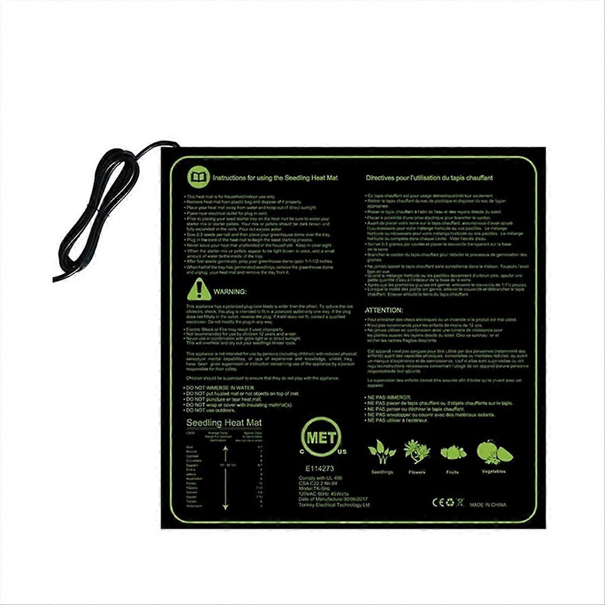 Warm Hydroponic Heating Pad for Seedling EU Plug