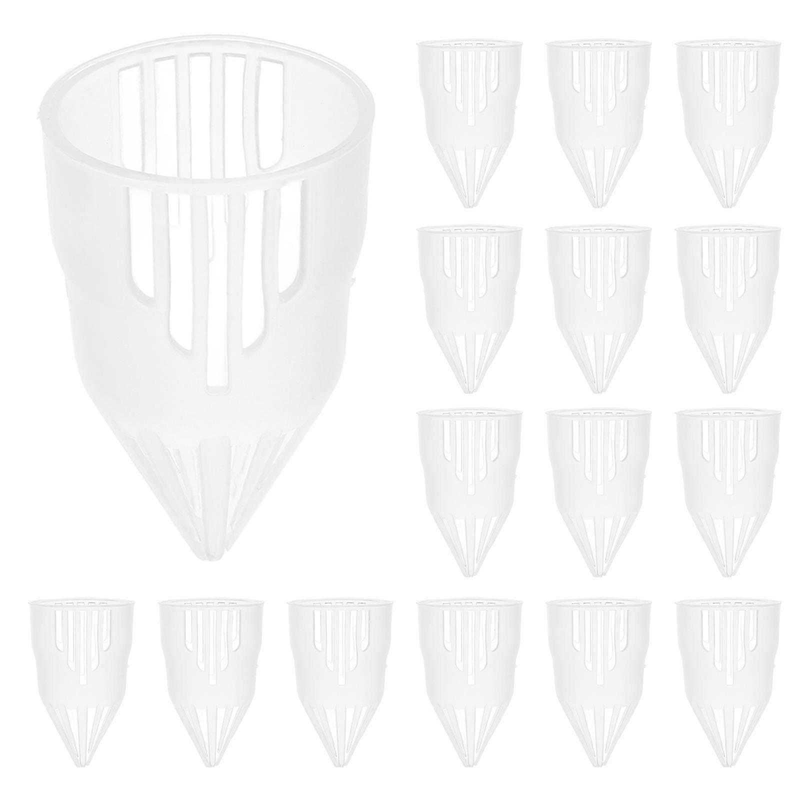 Plastic Tea Filter Strainer for Brewing with Transparent Material 20Pcs Set