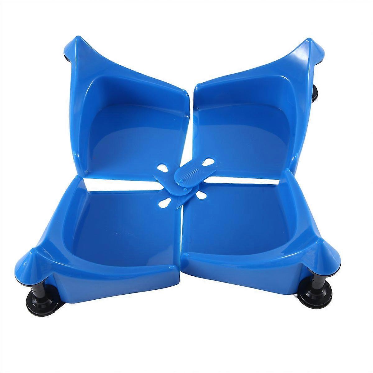 4Pcs Car Hose Guide, Tire Hose Roller-Blue