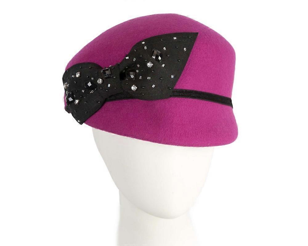 Fuchsia felt ladies hat by Max Alexander SP528F