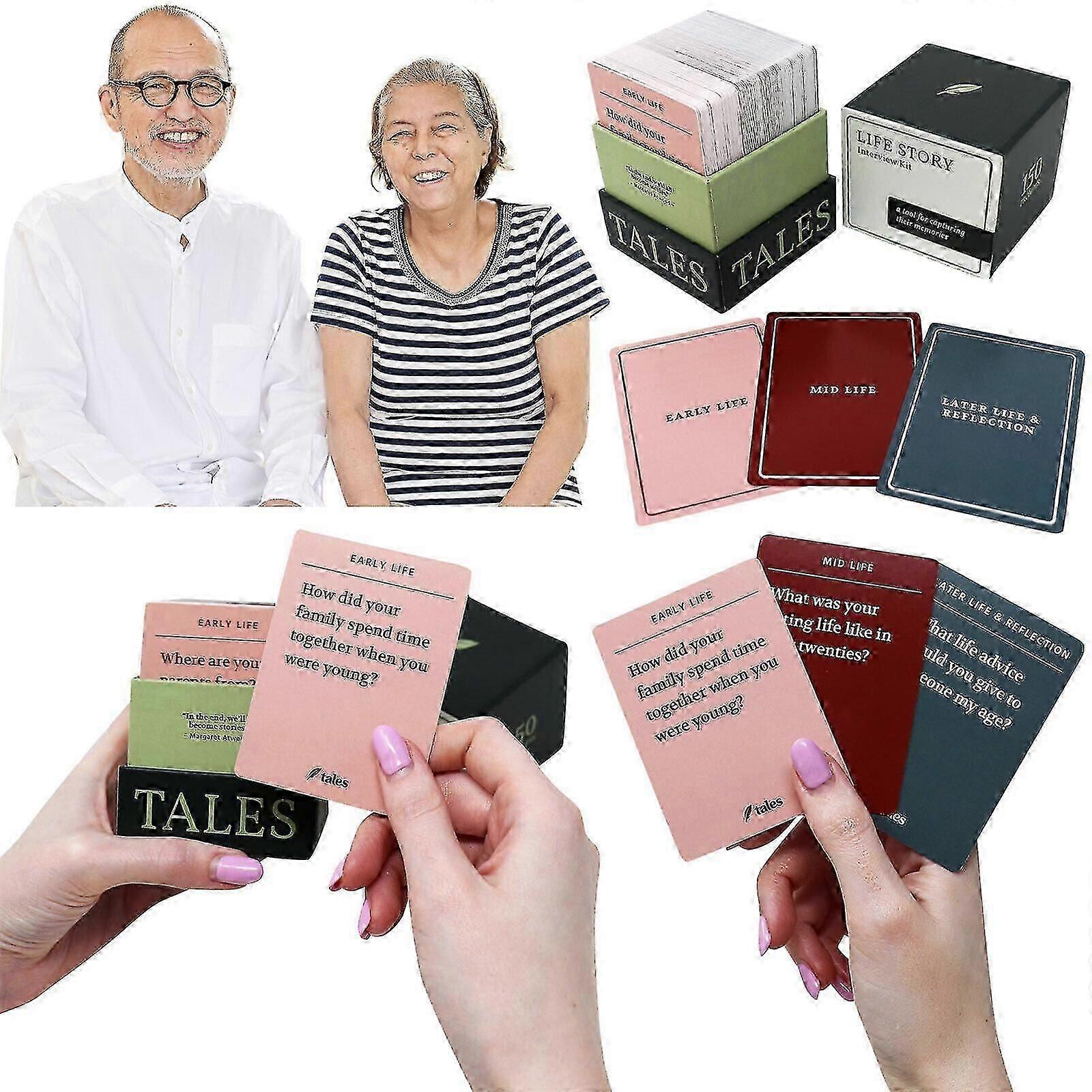 Life Story Interview Cards 150 Pcs Memory Collection Kit