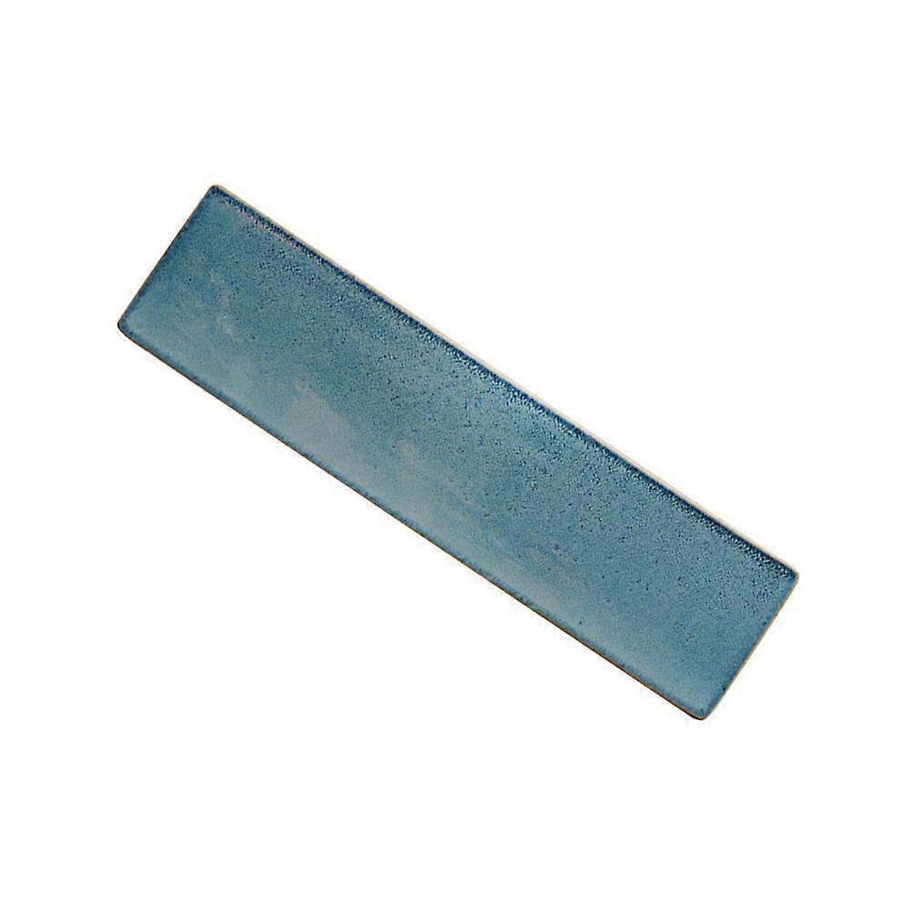 Ceramics Sushi Plate Rectangular Dish Serving Tray for Kitchen Use Light Blue