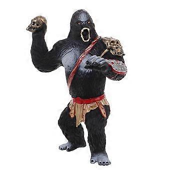 Figurine réaliste de gorille animal Sculpture de gorille en plastique Moules de jeu de gorille sauvage Faune Éducation Animal Collection Figurine pour enfants