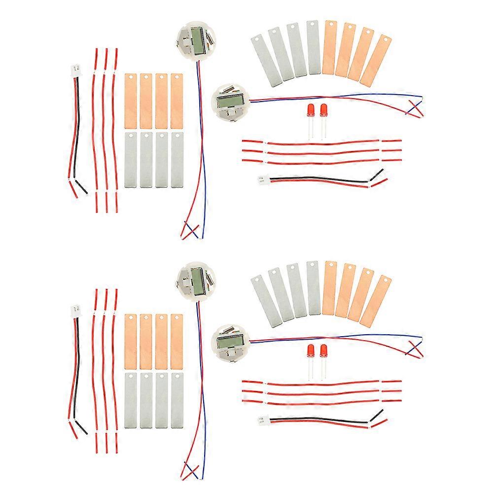 Fruit Battery Experiment Science Kit for Kids 4Sets DIY Educational Physics Stem Kit