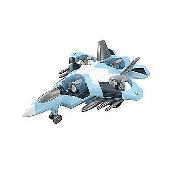 Pull Back Fighter Jet Toy with 360 Rotating Design, Auto Obstacle Avoidance for Kids Age 3+
