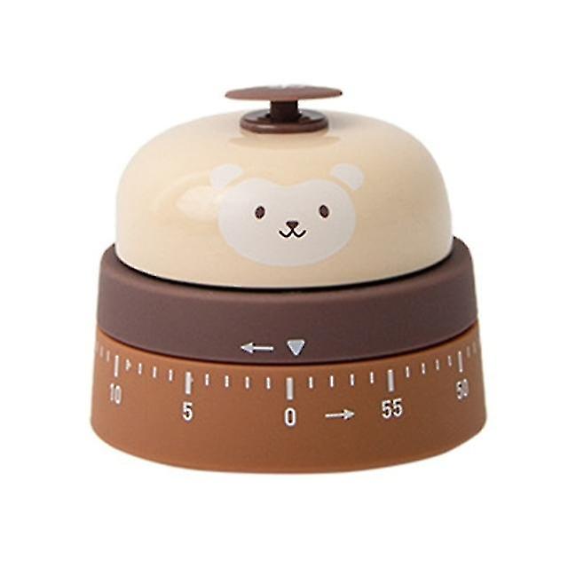 Cute Kitchen Timer Mechanical Reminder Call Bell 60 Minutes Countdown Cooking