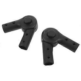2 juegos de juntas plegables para manijas de cochecito de bebé - Conector de manija de repuesto para silla de paseo - Junta de ajuste de ángulo de plástico para carrito de cochecito, compatible con 2