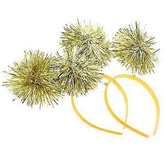 2 stk. festpandebånd søde Boppers hårbånd cosplay fest hårdekoration glitter hovedbeklædning til børn 9,04 x 7,47 x 0,59"