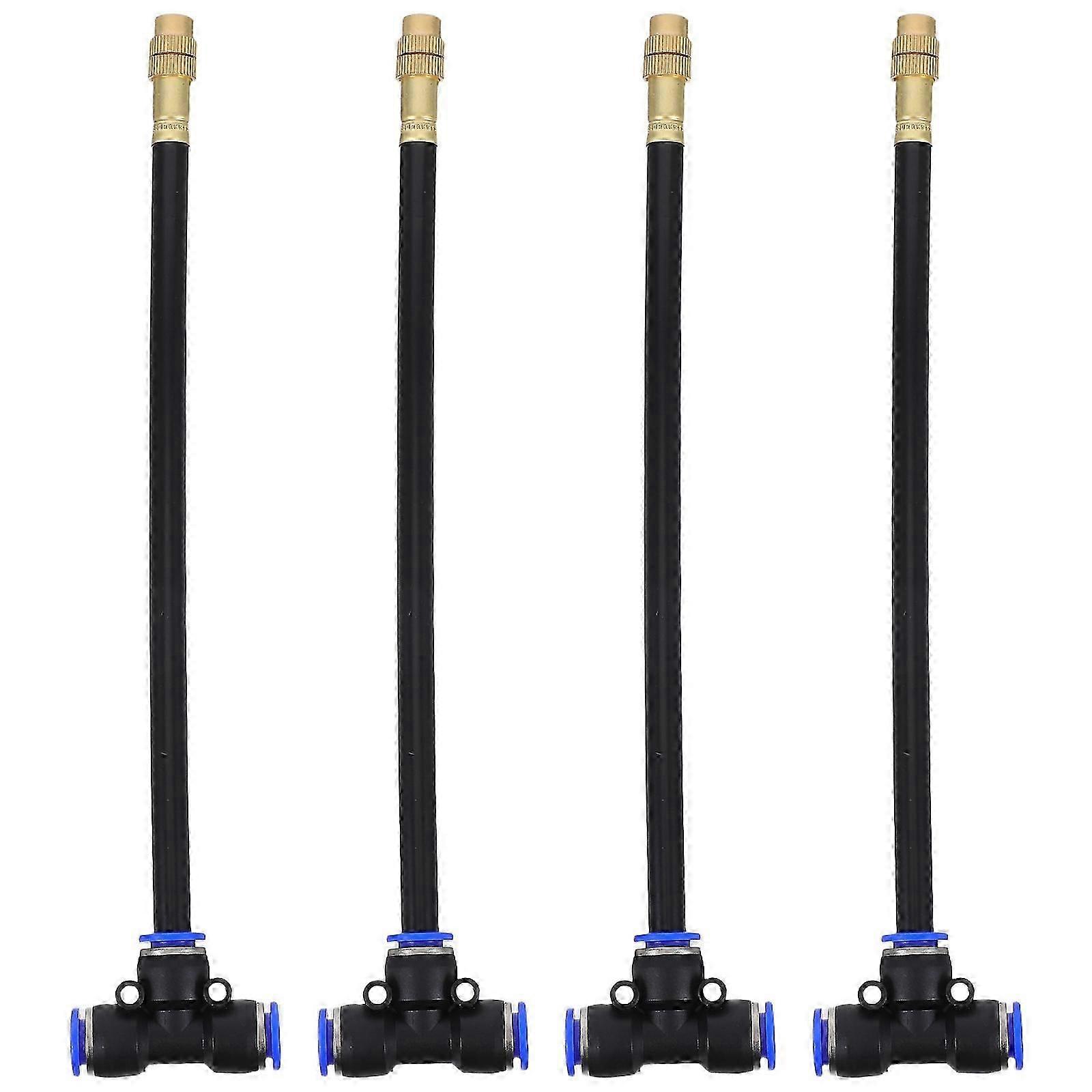 4Pcs Adjustable Brass Mist Nozzle for Cooling & Humidifying