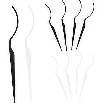 10pcs Acrylic False Eyelash Display Holder and Organizer Practical Stick for Showcasing Different Styles and Lengths of Faux Lashes for Beauty Setup a
