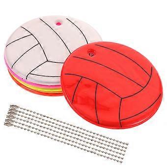 Keychains Bicycles Reflectors PVC for Warning Bag Bike Reflectors 6Pcs