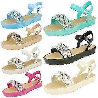 Damen-Pantoletten Savannah mit Strass- und Schmuckbesatz