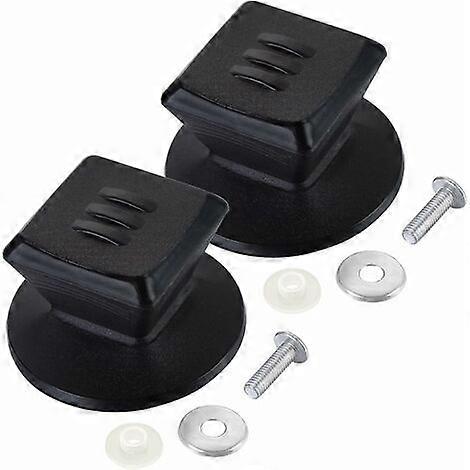 Universal Plastic Replacement Pot Lid Knobs with Screws, High Temperature Resistant, Non-Slip, 2 Pack for Cookware Lids