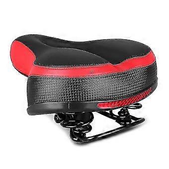 Soft Mtb Fahrradsattel Ick Schwamm Stoßdämpfender Fahrradsitz Fahrradsitz Wi Reflektierender Aufkleber Fahrradzubehör (rot)