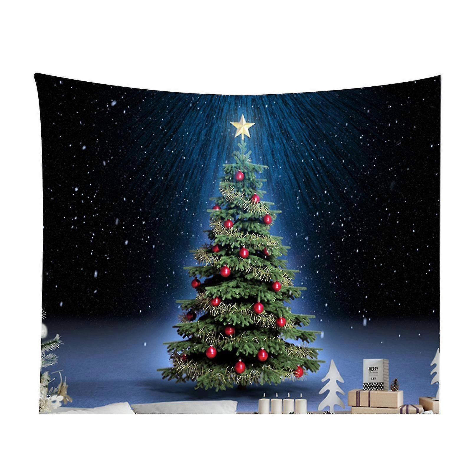Christmas Tapestry Hanging Polyester Large Size Christmas Elements