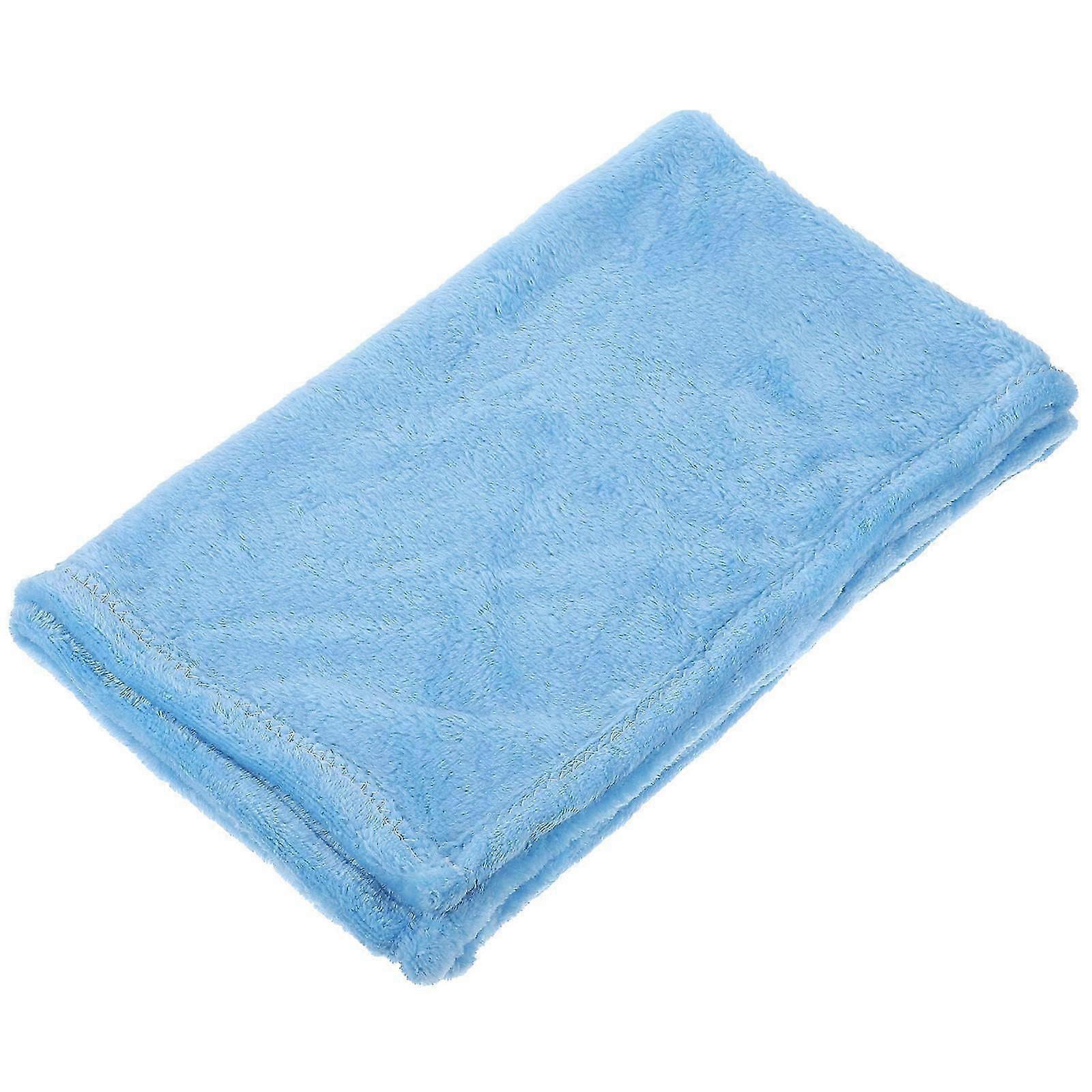 Solid Color Pet Blanket Flannel for Warming Use with Bedding