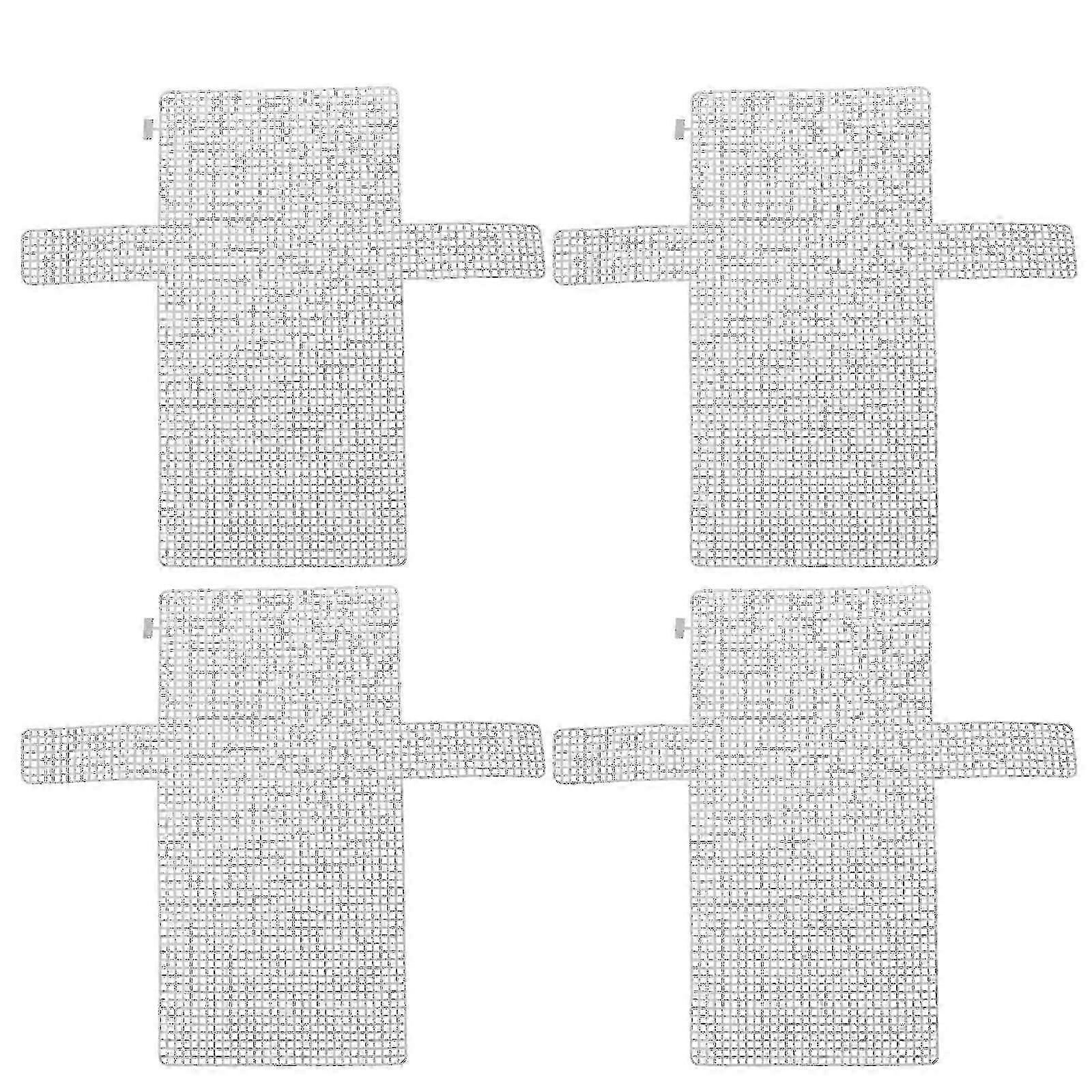 4pcs DIY Mesh Sheets Plastic Handmade Bag Woven Sheets Plastic Grid Sheets