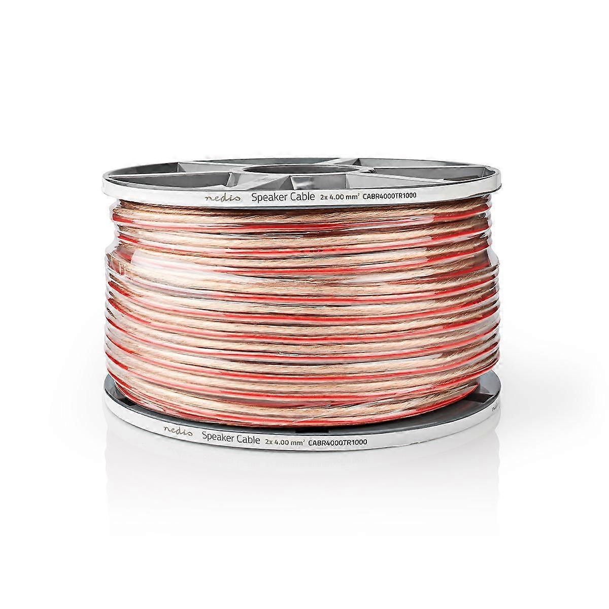 Speaker Cable, 2x4.00 mm² Copper, 100m Reel