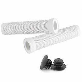 White Anti-Slip Handlebar Grips for Road Bikes, 22mm Shock-Absorbing Cycling Accessory 26-27