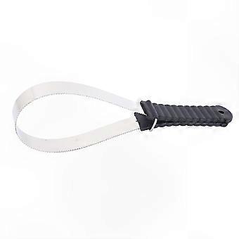 Horse Curry Comb and Fur Scraper, Stainless Steel Grooming Tool for Cleaning