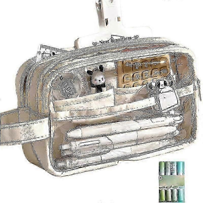 large capacity five layer pencil case for school supplies