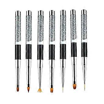 Nail Art Pen Kit Drill Handle Set for Fine Nail Painting 14Pcs
