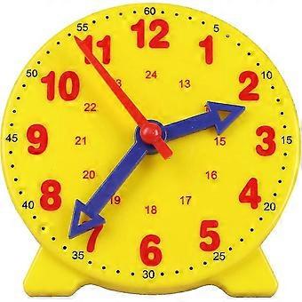 Interactive Kids' Learning Clock Toy Durable Plastic Time Teaching Aid for Ages 4+