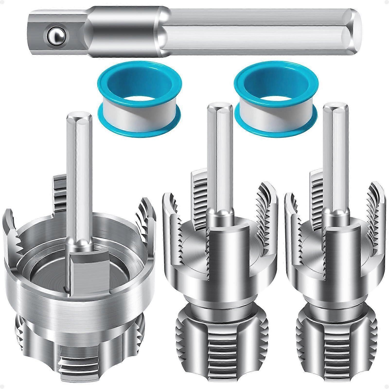 3PCS Internal & External Pipe Threading Tool Set