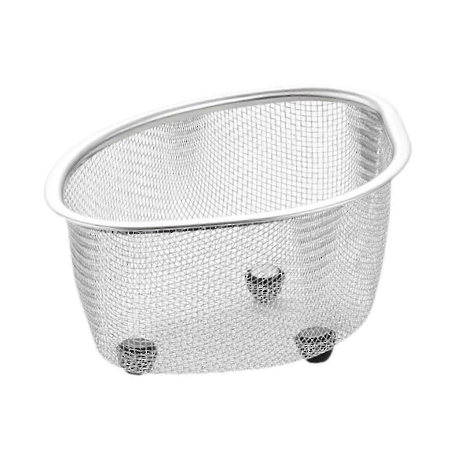 Sink Mesh Colander Fruit Holder Sturdy Multipurpose Space Saving Corner Basket