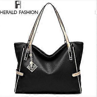 Bolso de mano - Mujer - Negro - Sintético - Dos asas - 37x14x28 cm 26-27