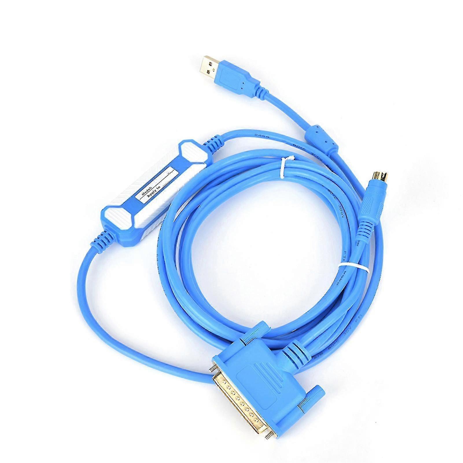 Compatible with Mitsubishi PLC Programming Cable USB-SC09 3 Meters