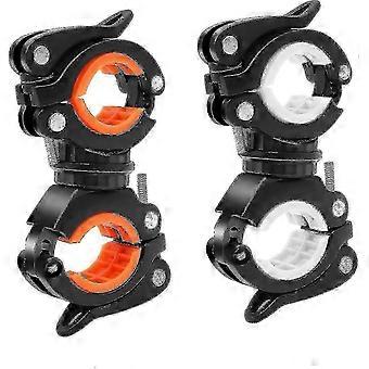 2 Pieces Universal Bicycle Lamp Bracket 360 Degree Rotate 26-27