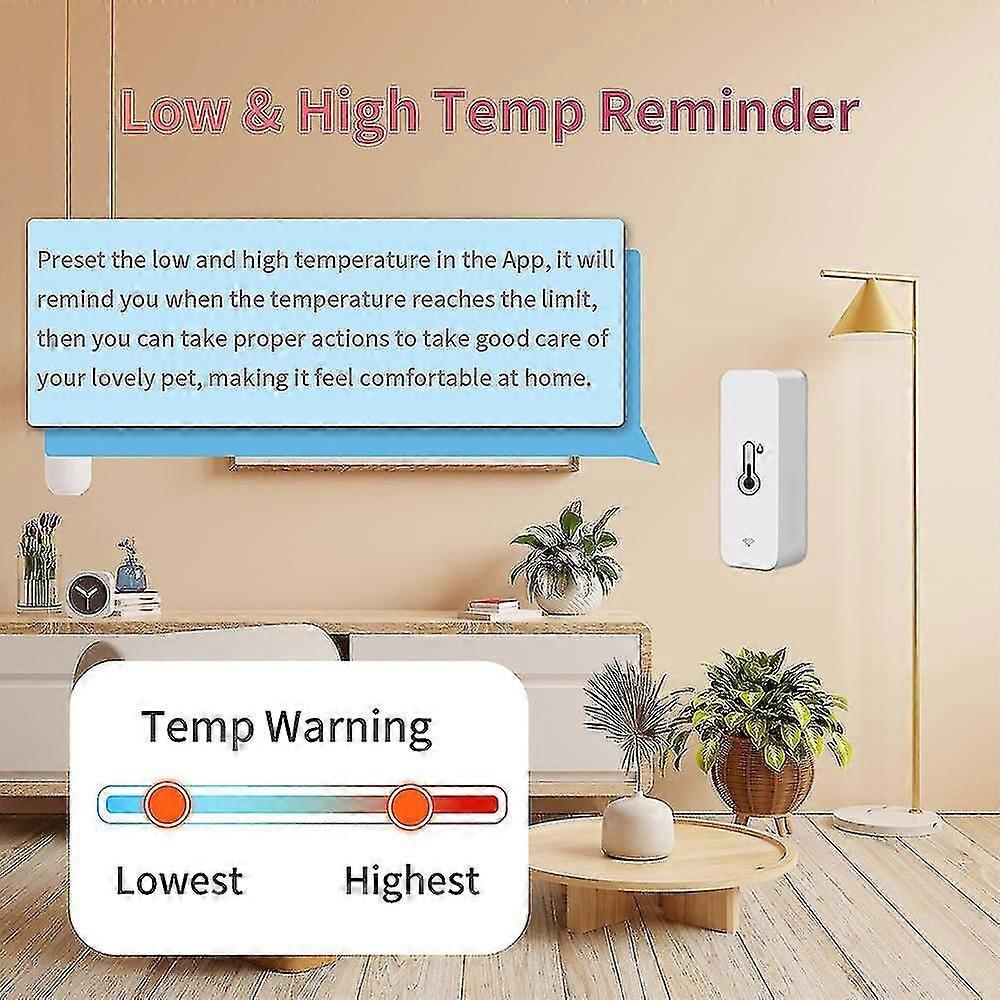 3x Tuya WiFi Temperature Humidity Sensor Indoor
