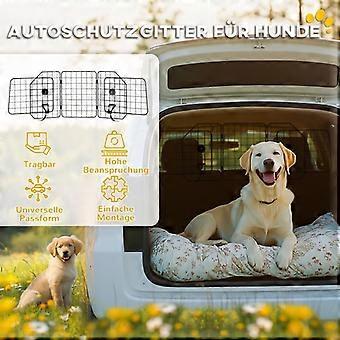 Car dog guard, adjustable 93-150cm, foldable, easy assembly, steel, black