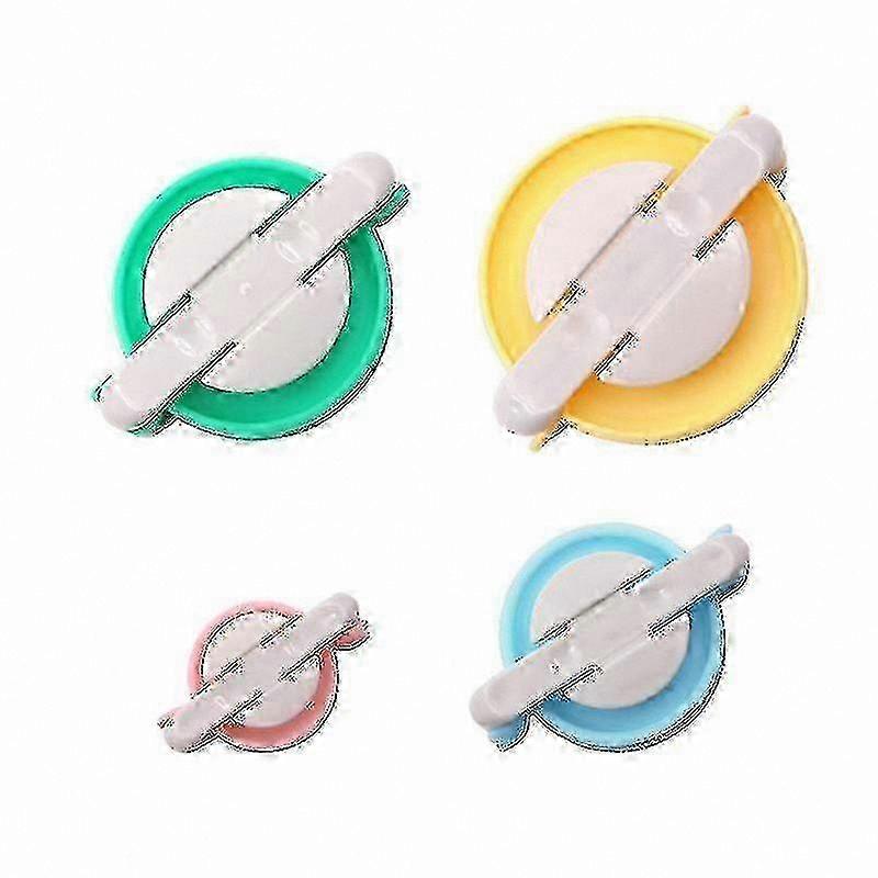 Multicolor Pom Maker Tool Set (4 Pieces) compatible with Crafting Easy DIY Projects