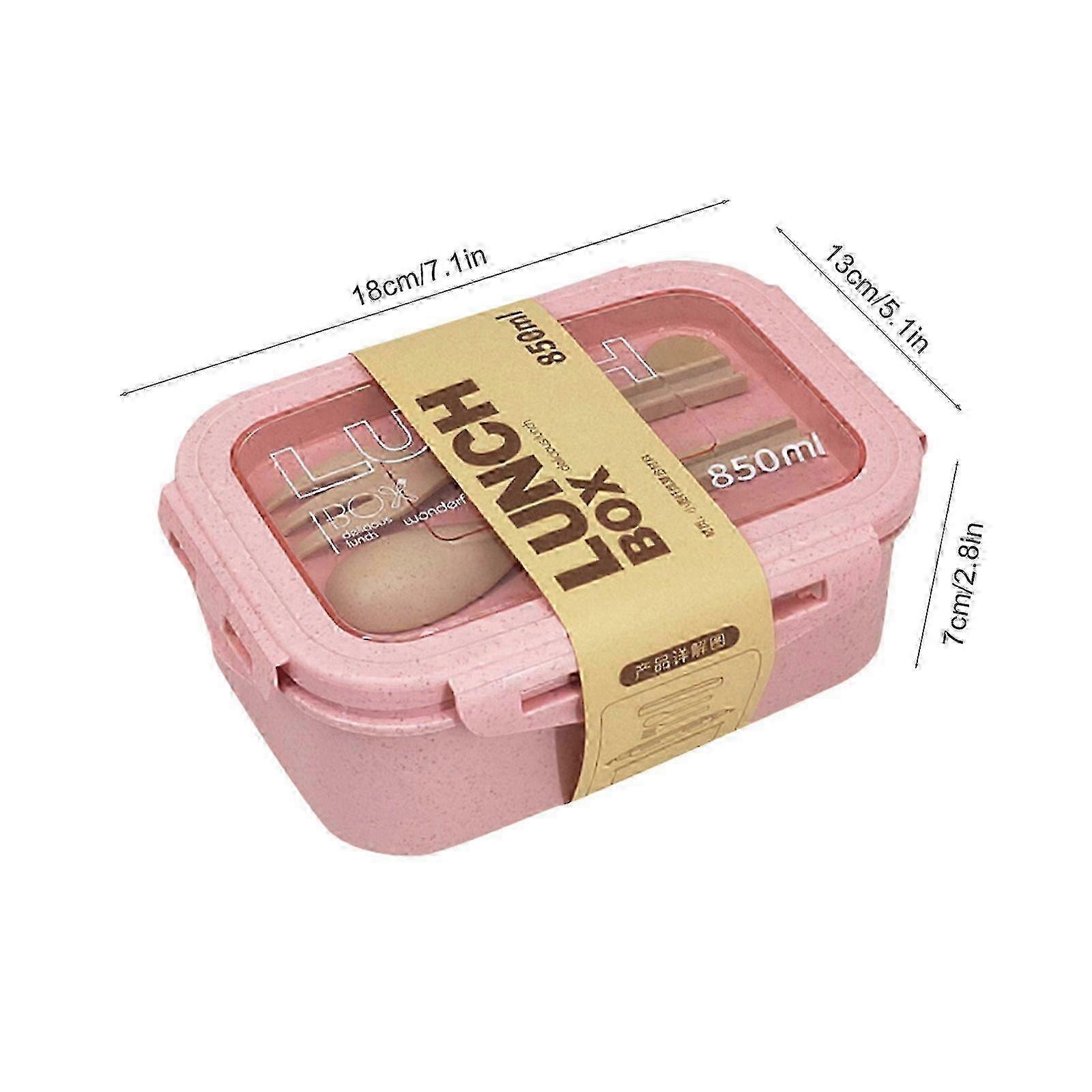 Lightweight Straw Bento Box Microwave