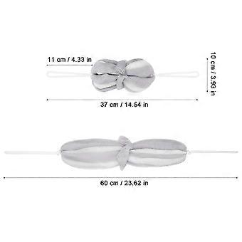 Bathing Balls Long Shower Ball for Shower 10Pcs Grey Bath Flower Foaming