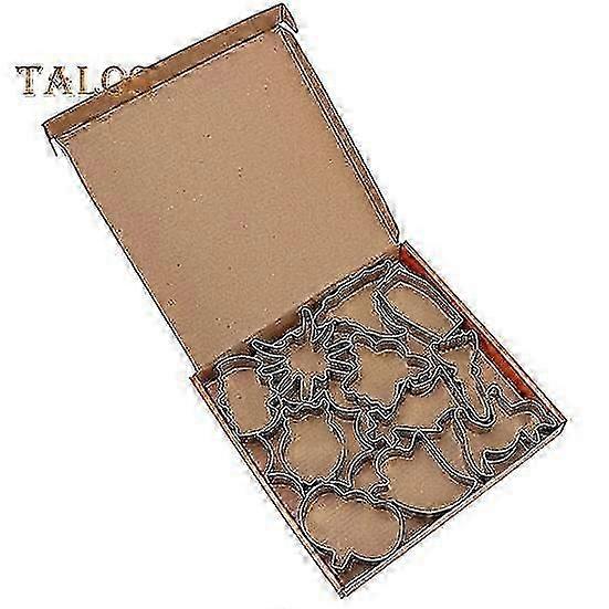 12Pcs Rustproof Stainless Biscuit Moulds