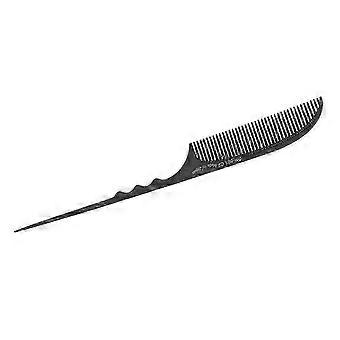 Professionelle Friseurbürste mit feinen Zinken, hitzebeständig, für den professionellen Einsatz im Friseursalon und für alle Haartypen. Schwarz. Modell: PP-801.