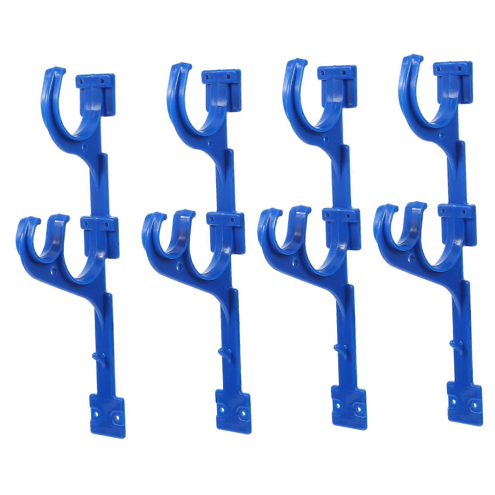 Pool Pole Hangers 4pcs Durable Wall Mount Hooks for Cleaning Tools Easy SpaceSaving Storage